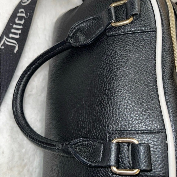 Juicy Couture Black & White Logo Satchel with Branded Strap - Picture 6 of 8